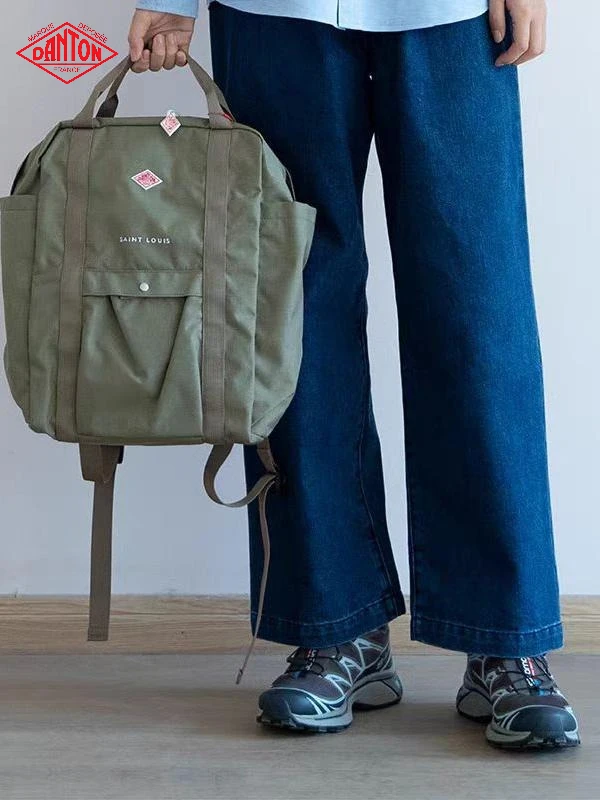 DANTON Saint‑Louis 2‑Way Backpack, Military‑Style Outdoor Workwear Casual Shoulder Hand‑Carried Rucksack for Men Women Camping