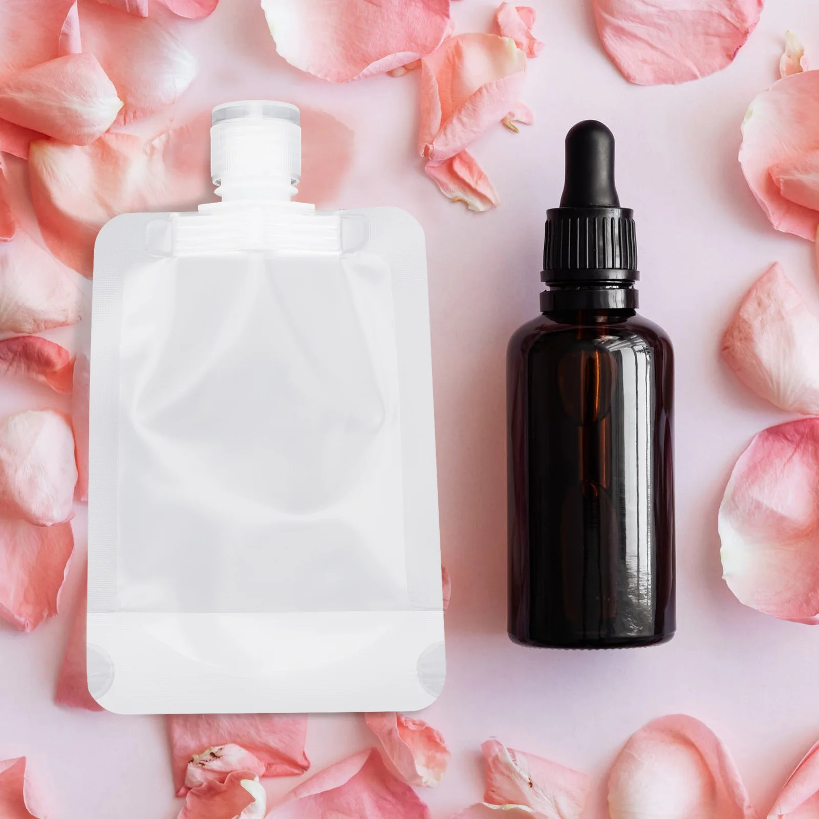 

20pcs Disposable Travel Squeeze Pouches Lightweight For Shampoo Lotion Cream Portable Empty Bags Shower Toiletry Storage Pouch