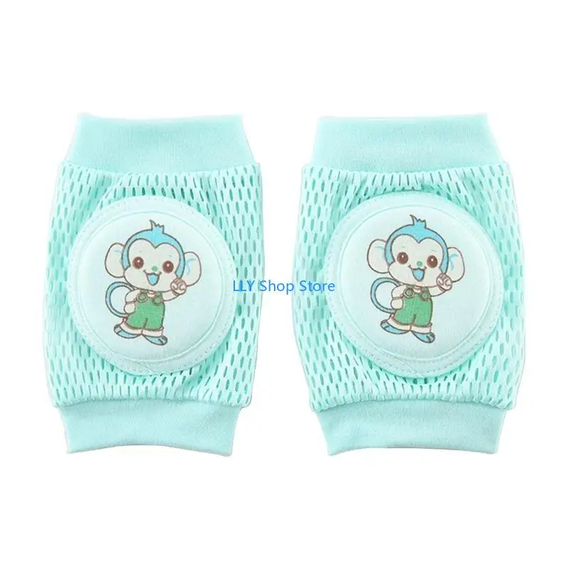 T8UD 幼児厚い膝パッド漫画ベビー膝プロテクター弾性安全ニーパッド