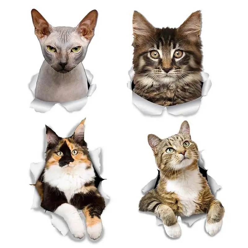 

Breakout Siamese Cat Car Sticker Vinyl Decal Waterproof Rear Window Motorcycle Camper Bumper Truck Laptop Decoration SH836