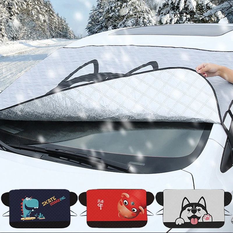 

Car Windshield Frost Blanket Snow cover UV Protection Heat-insulating Cover Auto Front Window winter summer Auto Accessories