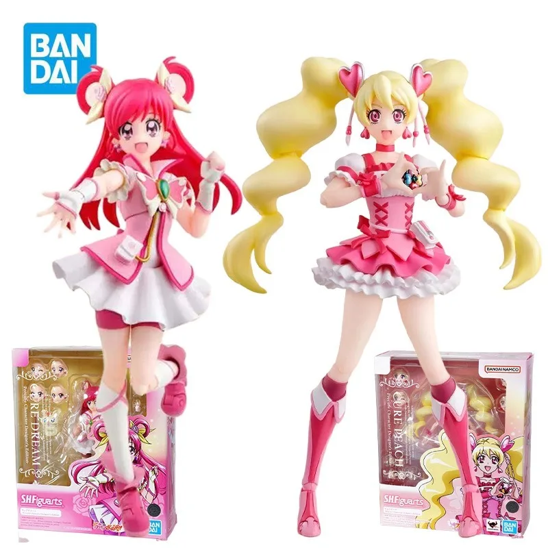 

BANDAI SHF Cure Dream Cure Персиковые фигурки Pretty Cure Аниме Мобильный костюм для девочек Пластиковые игрушки Mdoel для мальчиков Подарки для мальчиков