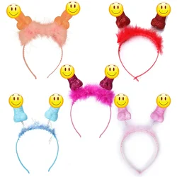 Diadema con forma de corona para novia, cinta para el pelo con bisel, accesorio para fiesta de despedida de soltera, cuentas para pulseras, novedad divertida