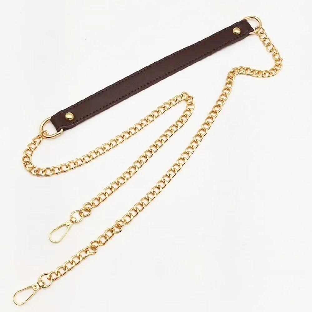 High-End Shoulder Crossbody Bag Strap Single PU Leather Replacement Strap Stress Relief Chain Bag Accessories