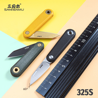 SANRENMU NEW 325S Pockets Folding Knife 12C27 Blade Mini Lockless Key Lightweight Gift Rescue Tool EDC