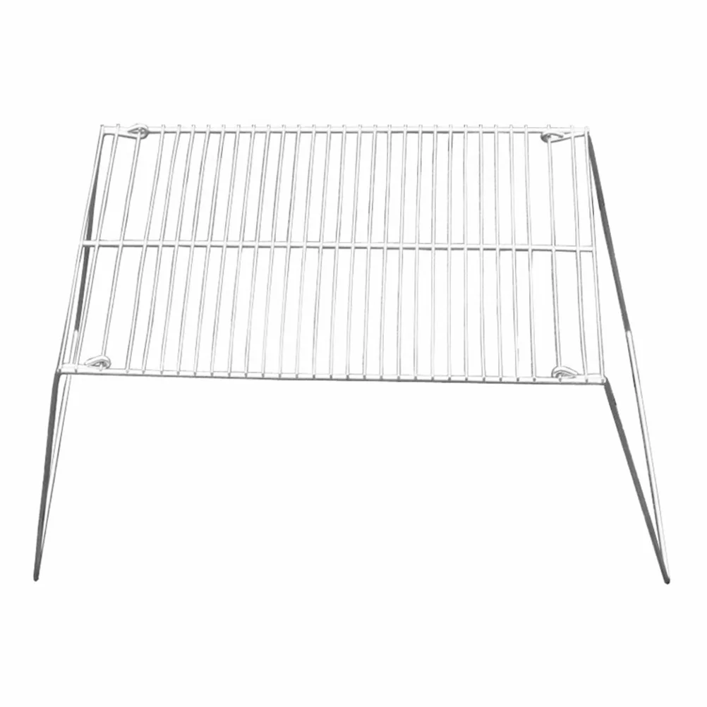 

Stainless Steel Folding Barbecue Grill Compact Portable Bbq Rack for Park Beach Fishing Trip Fast Assembly Strong Bearing