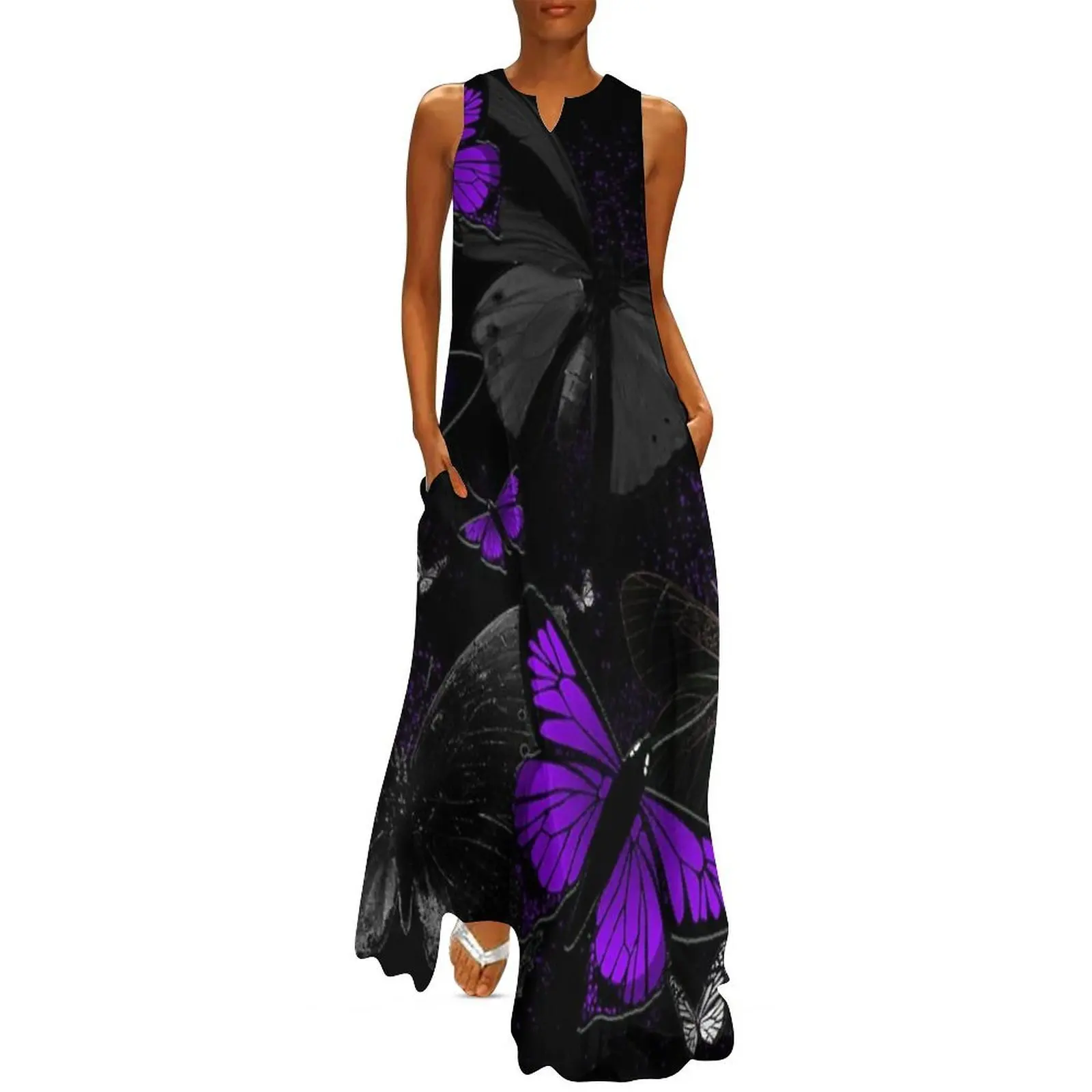 

Gothic Butterflies Long Dress summer dresses women 2025 sexy short dresses daring Dress vintage