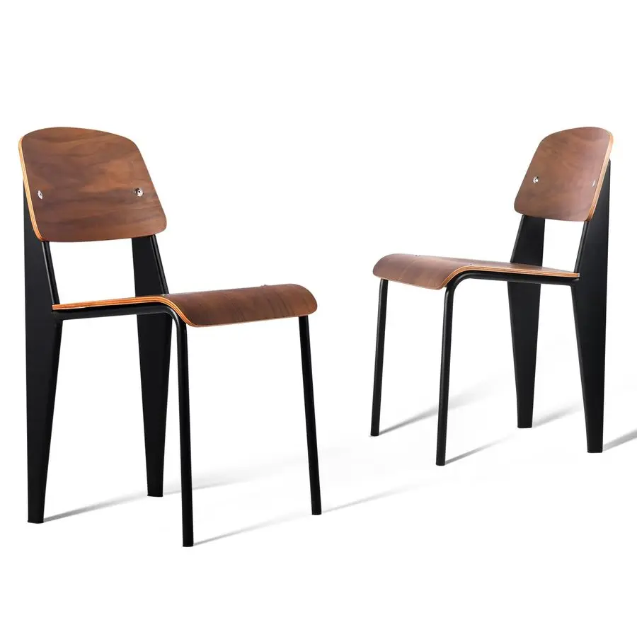 

Dining Chairs, Vintage Wood Metal Home Kitchen Breakfast Cafe Chairs, Backrest Stool, Study Chair, Modern Commercial Conference