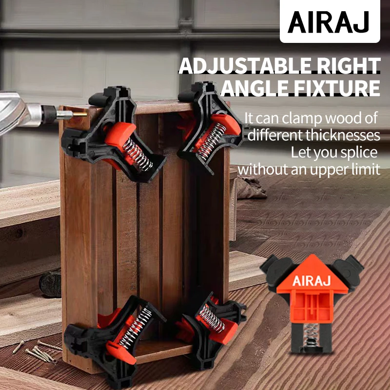 

Набор прямоугольных приспособлений, 12 шт., регулируемый угол (0-90 ° ), С сильной зажимной силой. Пластиковая конструкция, подходит для деревообработки