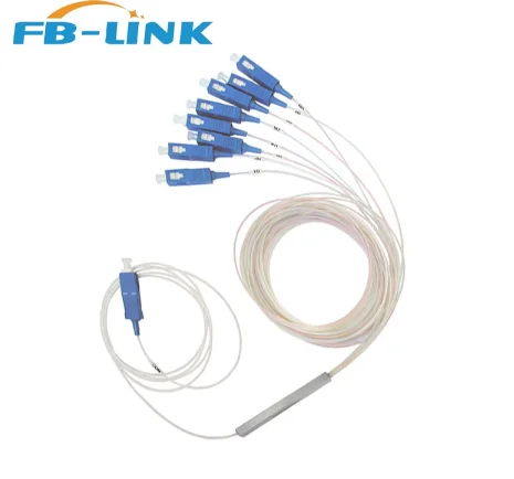 PLC Splitter 1x2 1x4 1x8 1x16 1x32 1x64 SC APC Single Mode Fiber Optic Splitter for FTTH GPON Network