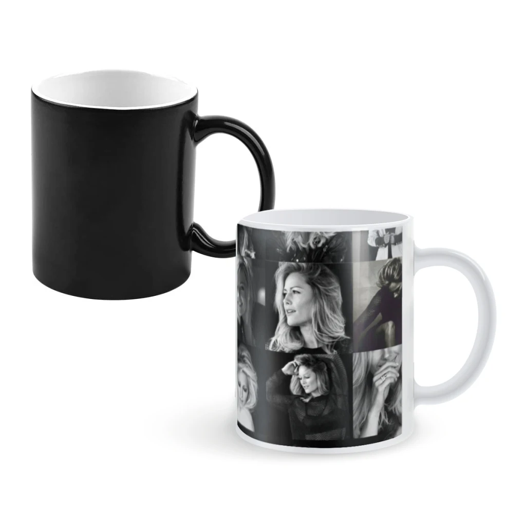 1pc 11oz Helene Fischer Collage Creative Heat Response Color changing Mug Warm Coffee Mug Milk Cup Office Drink Cup