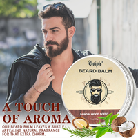 30g Natural Shea Butter Beard Balm for Men Facial Hair Beard Growth Wax Moisturizing Smoothing Mustache Cream Beard Care