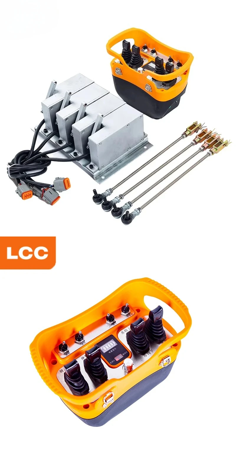 

Wireless 12V Receiver Waterproof Function 433MHz Proportional Remote Control for Truck Crane