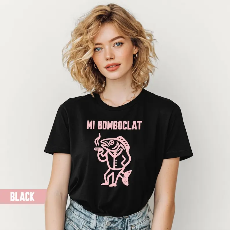 

Футболка Mi Bomboclat Meme: футболка с рисунком Funny Gen Z