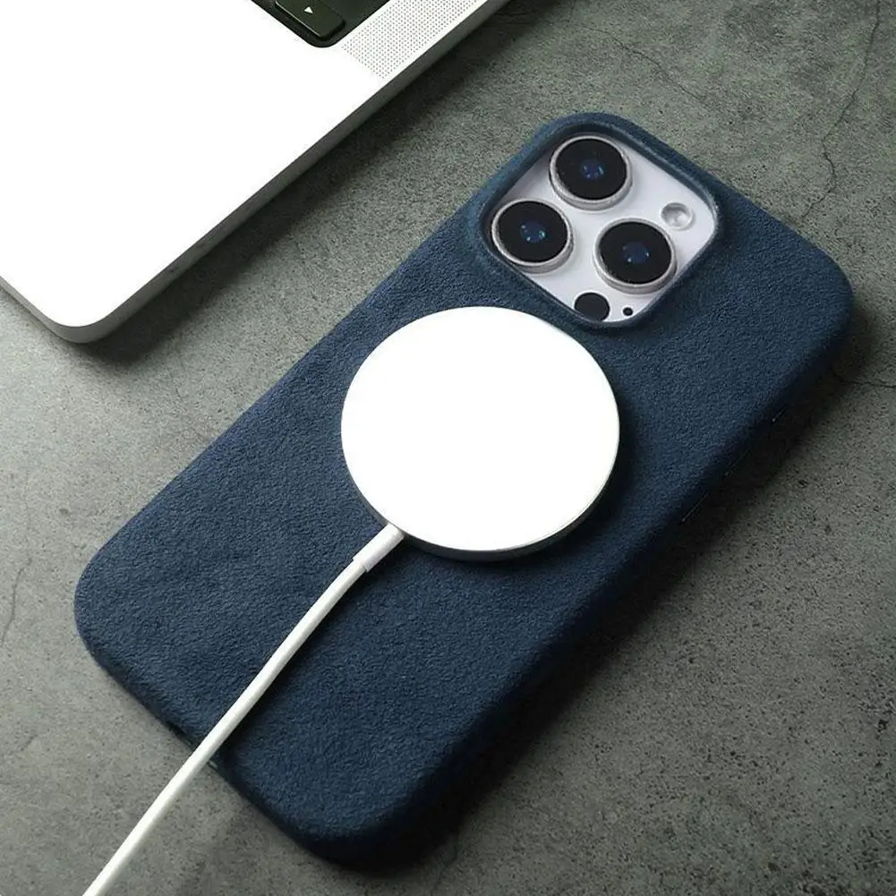 

Чехол для телефона для IPhone 17 Pro/Pro Max, материал аркантары с деловой мягкой сенсорной крышкой, аксессуары 2025