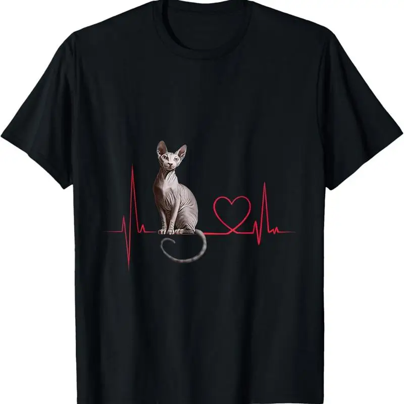 

Heartbeat Sphynx Cat T Shirt