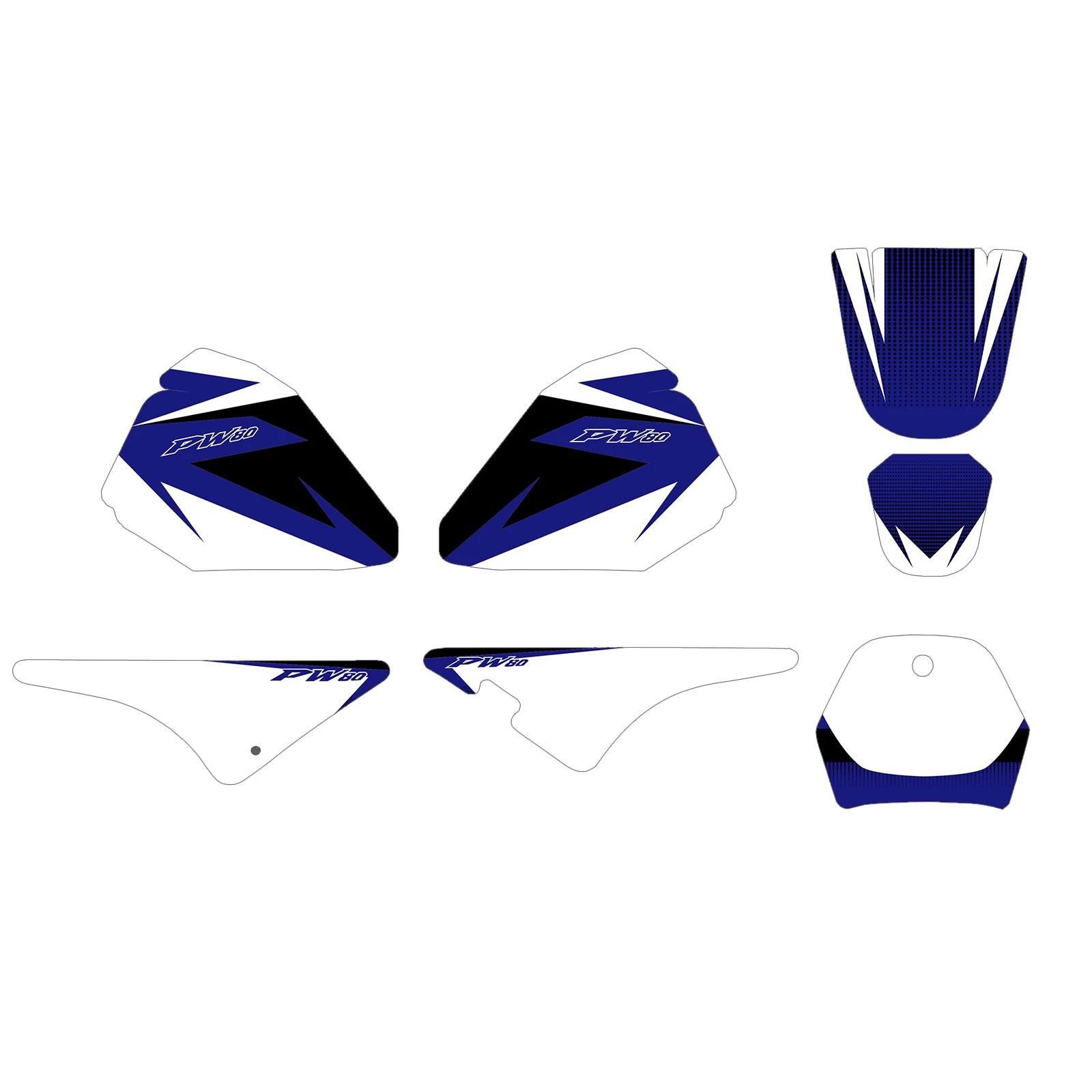 AliExpress NICECNC Motorcycle Background Graphics Decals Stickers For Yamaha PW80 PW 80 PIT Bike Decoration Protector Sticker Personality Customize