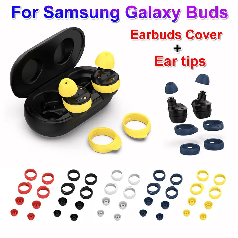 Sports Headphone Soft Ear tips Kits In-ear Earbuds Cover Silicone Eartips For Samsung Galaxy Buds