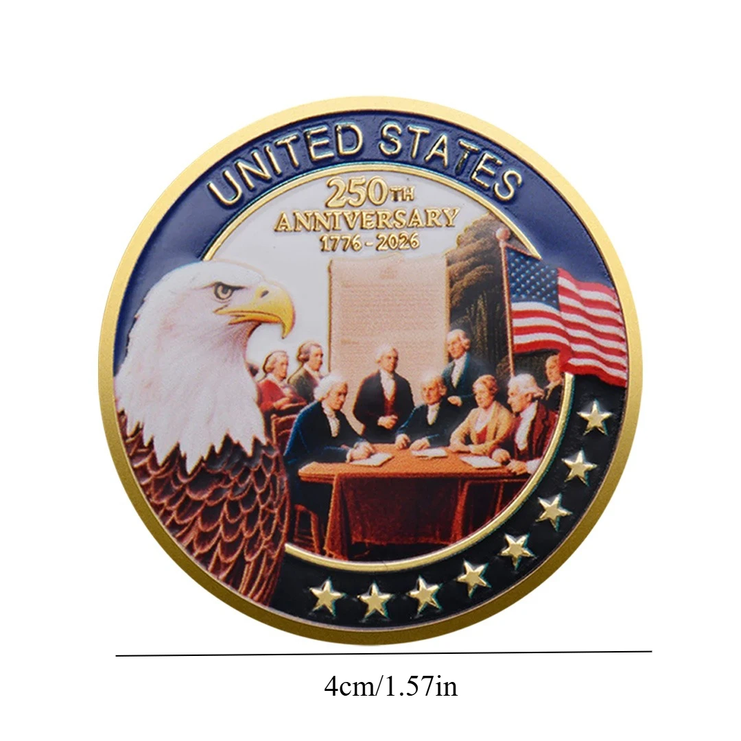 عملة تذكارية مطلية بالذهب للذكرى الـ 250 في الولايات المتحدة الأمريكية 1776-2026 عملة تذكارية للمنزل الأبيض #5