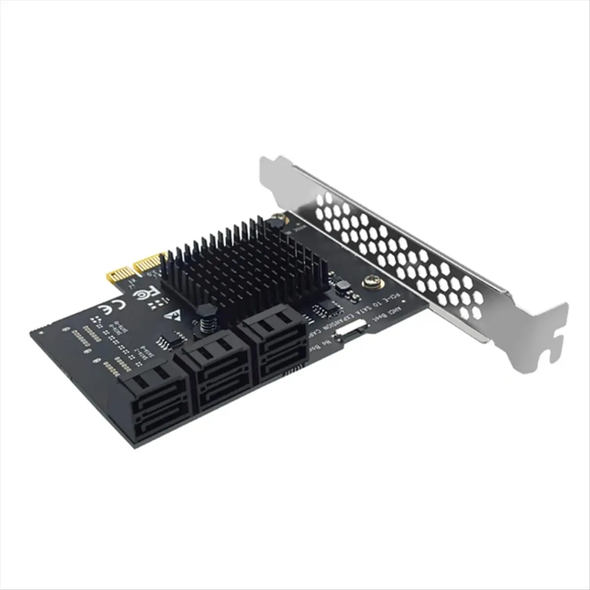 A99X PCI-E SATA Expansion Card 6Gbps PCI-E X1/X4/X8/X16 to SATA3.0 6 Port Riser SATA3.0 Adapter for Desktop Computer