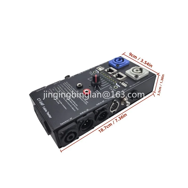Multifunctional audio cable tester 13-in-1 cable special electronic automatic cable tester CT-04F network  digital display