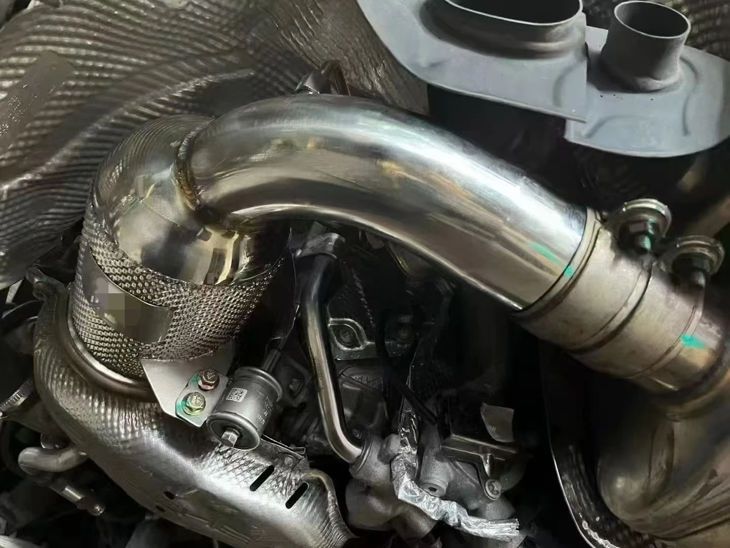 ACE für Porsche 911 992 3.0T Hochleistungs-Auspuff-Downpipe SUS304 Hochwertiger Auspuffkrümmer mit Katalysator Auspuffrohr – Detail 12
