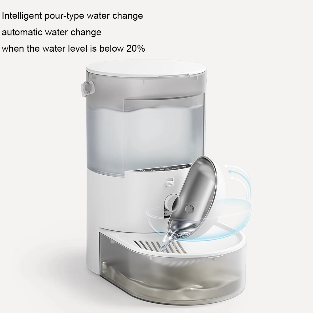 

Sewage separation cat water dispenser with detachable battery, intelligent/timed dual-mode water outlet, dog water dispenser