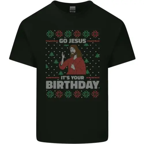 Go Jesus Its Your Birthday Funny Christmas Mens Cotton T-Shirt Tee Top