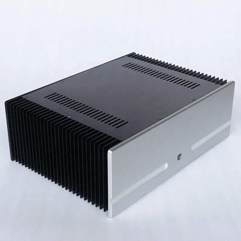 BRZHIFI BZ4315B Fabrik-Lieferung Klassisches Audio-Aluminiumgehäuse mit Doppelkühler OEM Leistungsverstärker Smart-Geräte-Chassis