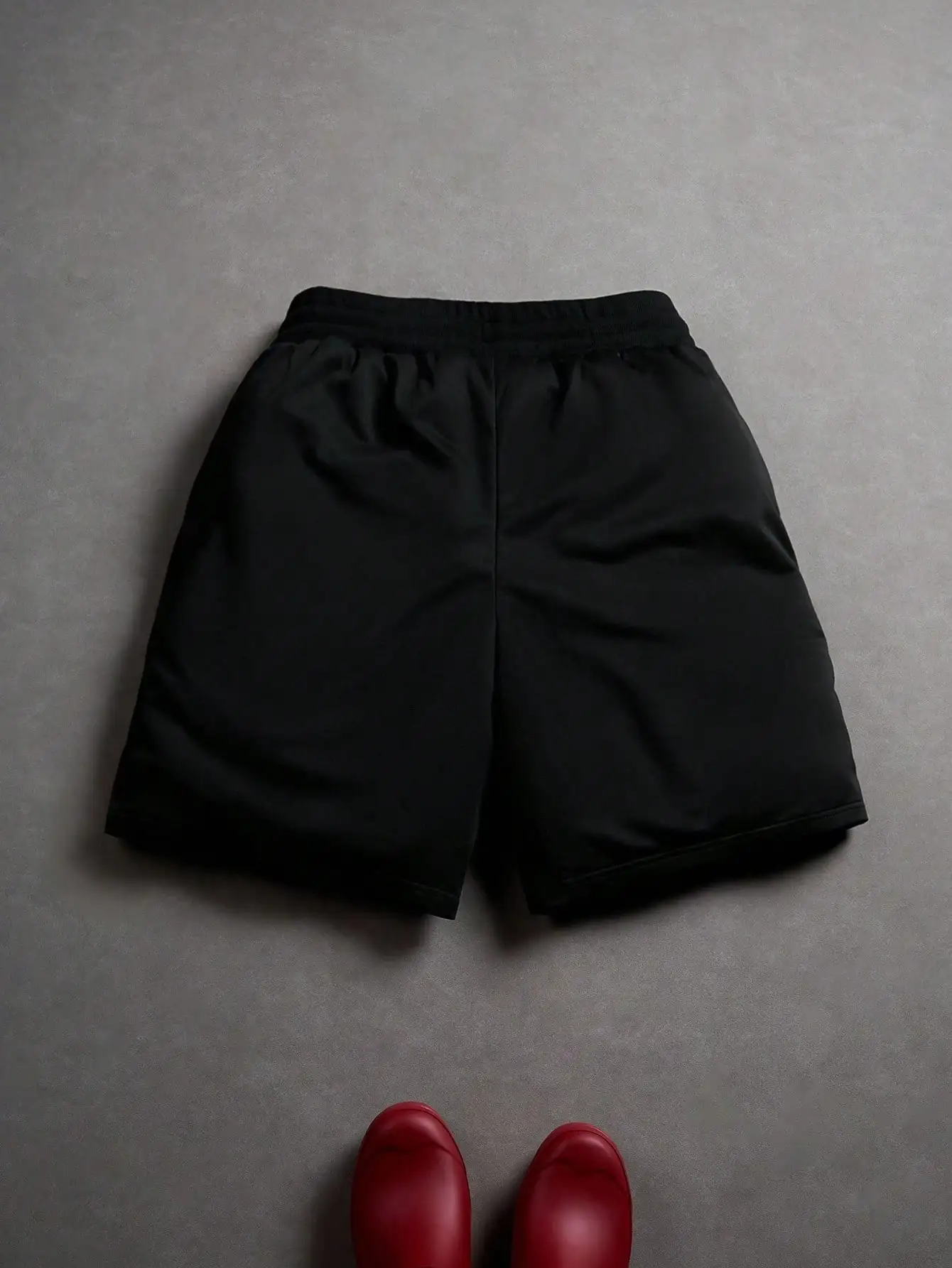 

Мужские повседневные летние шорты с принтом пламени и надписями, черные, с графическим рисунком