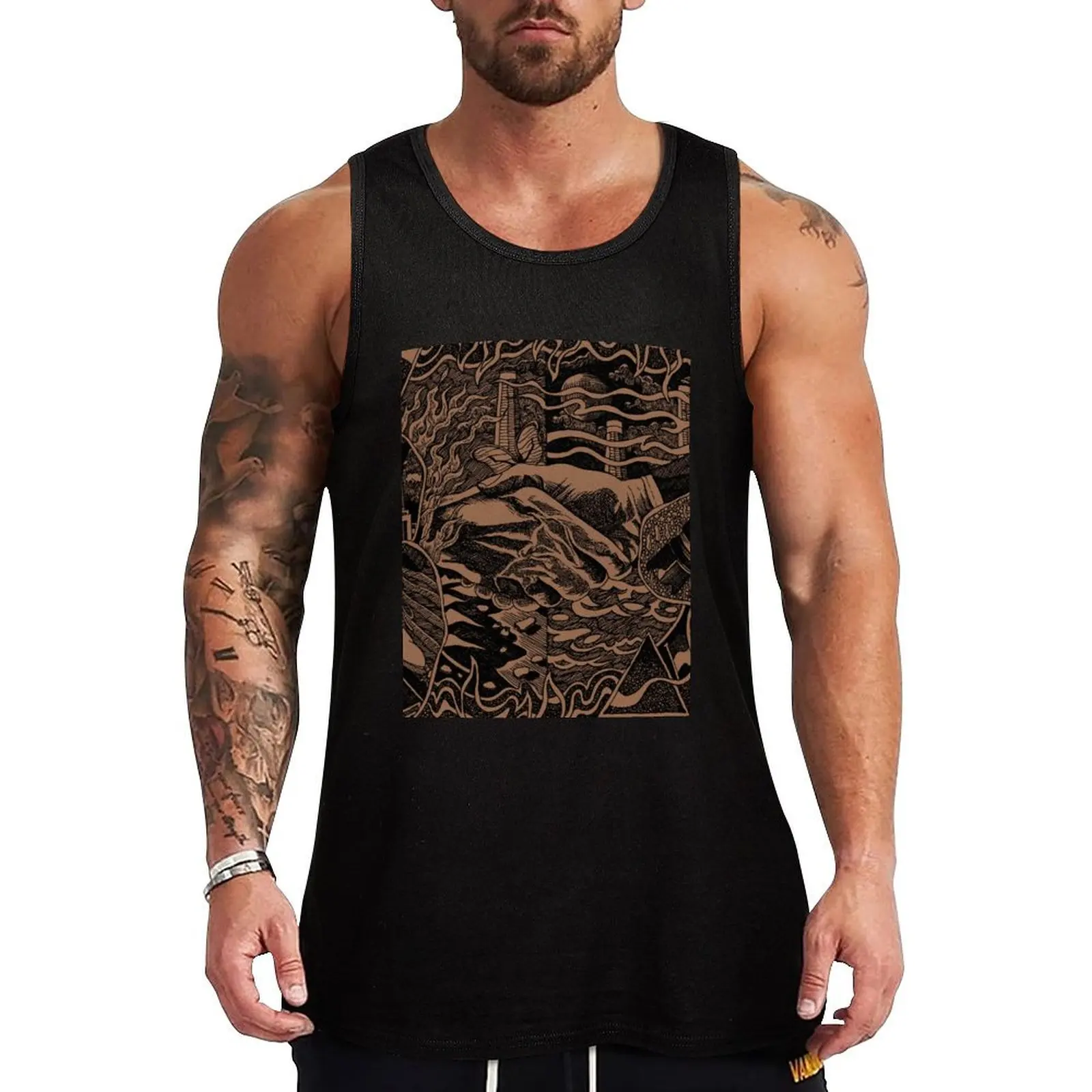 Wish You Were Here (Gold) Tank Top Premium Soft Tank Top Breathable Comfort Sleeveless
