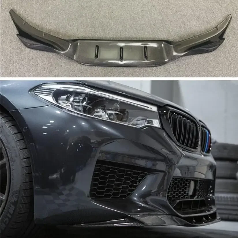 For BMW G30 F90 M5 2017 2018 2019 2020 Real Carbon Fiber Front Bumper Lip Body Kit Cover GT4/GTS STYLE