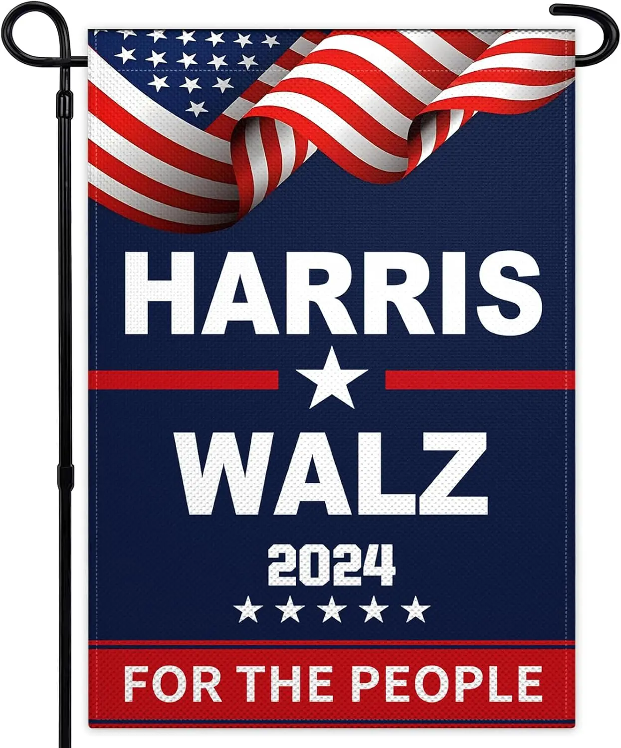 Kamala Harris 2024 Garden Flags for Outside 12x18 Double Sided Small Kamala Harris Walz 2024 President Garden Flag for Outdoor H