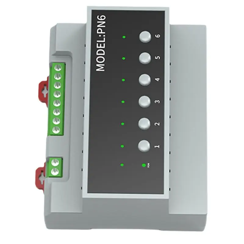5X Tuya Smart Zigbee 6CH Relay Switch Module Remote Control Appliance Control Module Supports 3-Way Motor Control-Y41A