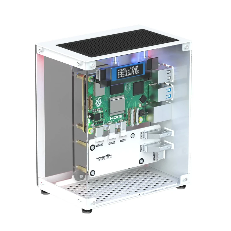 Ocean View Room Chassis Development Board Protective Shell Non-Aluminum Joint Host PCIe M.2 Solid State SSD