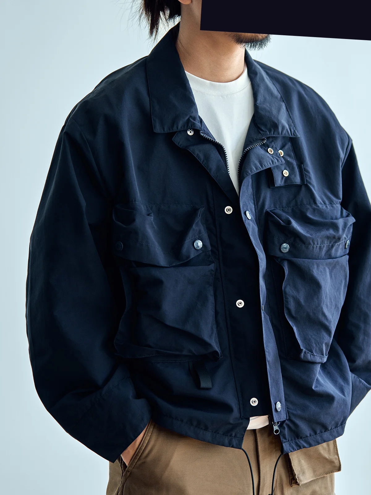 

Water-Resistant Nylon Workwear Jaet Outerwear Functional Fabric Staph Old Faion Spring Autumn Winter Long Sve Youth Sle