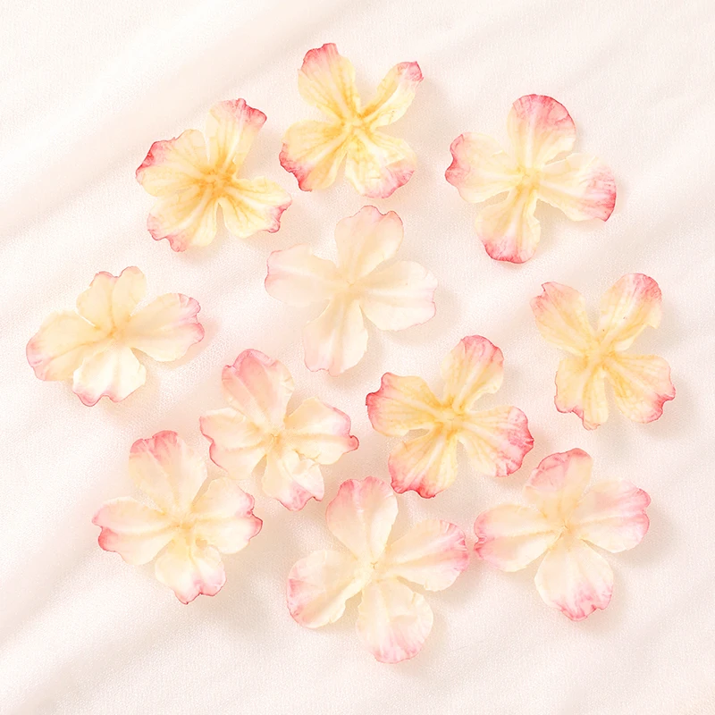 50/10 Stück künstliche Hortensienblütenköpfe für die Dekoration von Wohnräumen, Partys, Gärten, Hochzeiten, Bastelarbeiten und zur Herstellung von Blumenkränzen. – Detail 11