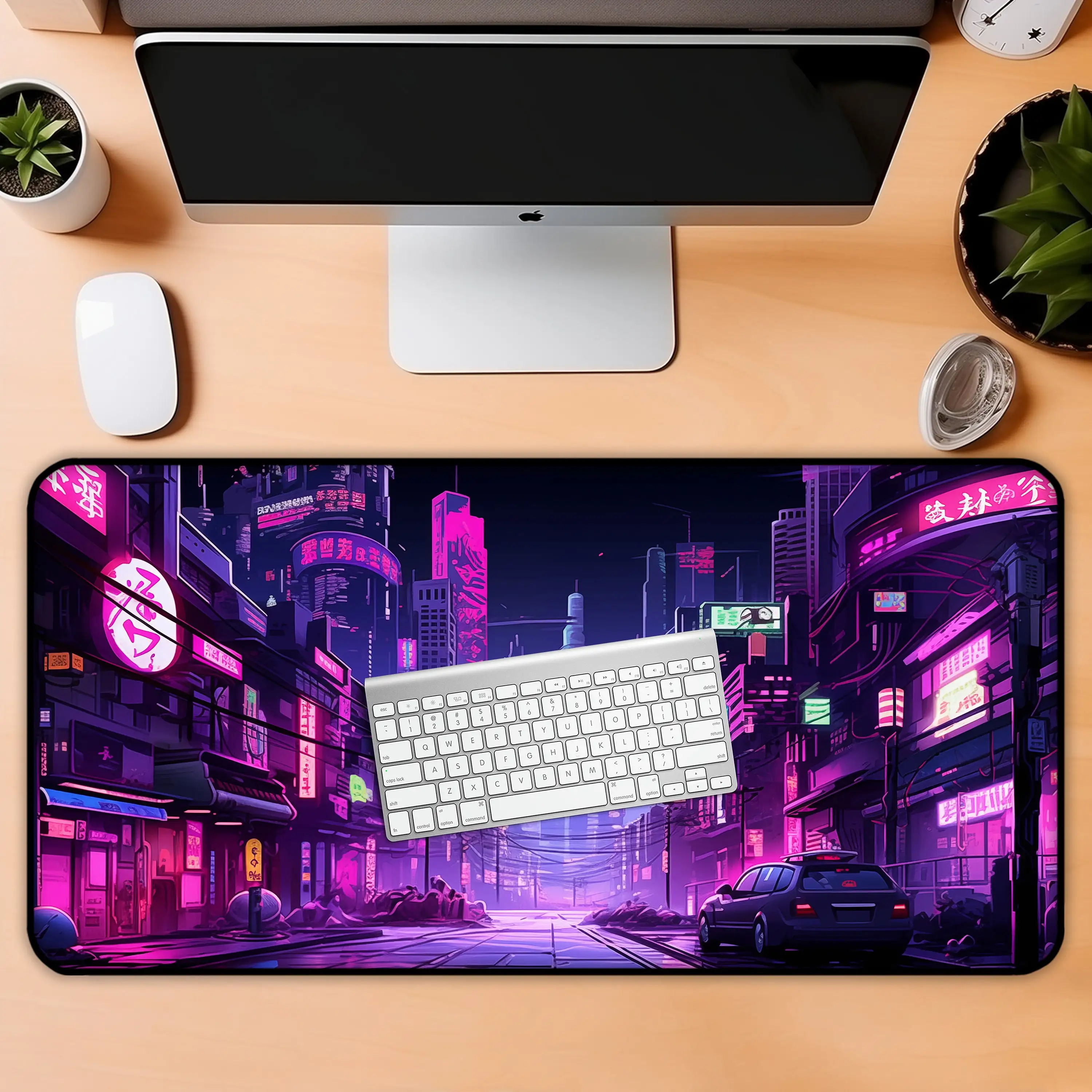 Neon Tokyo Desk Mats, Retro St - Retro Gaming Tokyo recension och pris