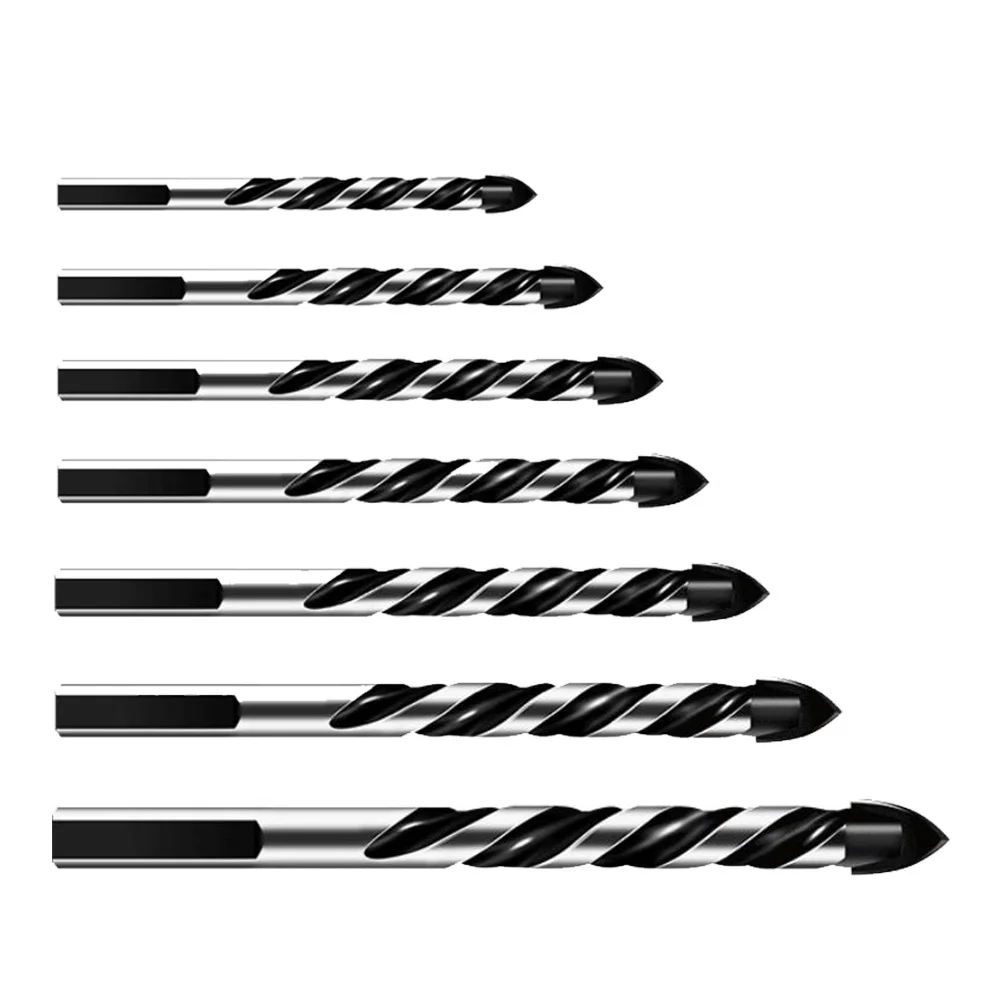

1Set Drill Bit Set Premium Alloy Hard Tile Concrete Hole Openers Electric Drilling Tool Kit for Steel Wood Plastic Copper