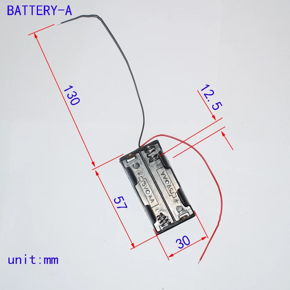 10/100 Viên 2X1.5V AA Đựng Hộp Bảo Quản Dây Dẫn, Tỷ Máy Bay Robot đồ Chơi Trẻ Em Cho Bé Trai Tự Làm Phụ Kiện Cho Bé