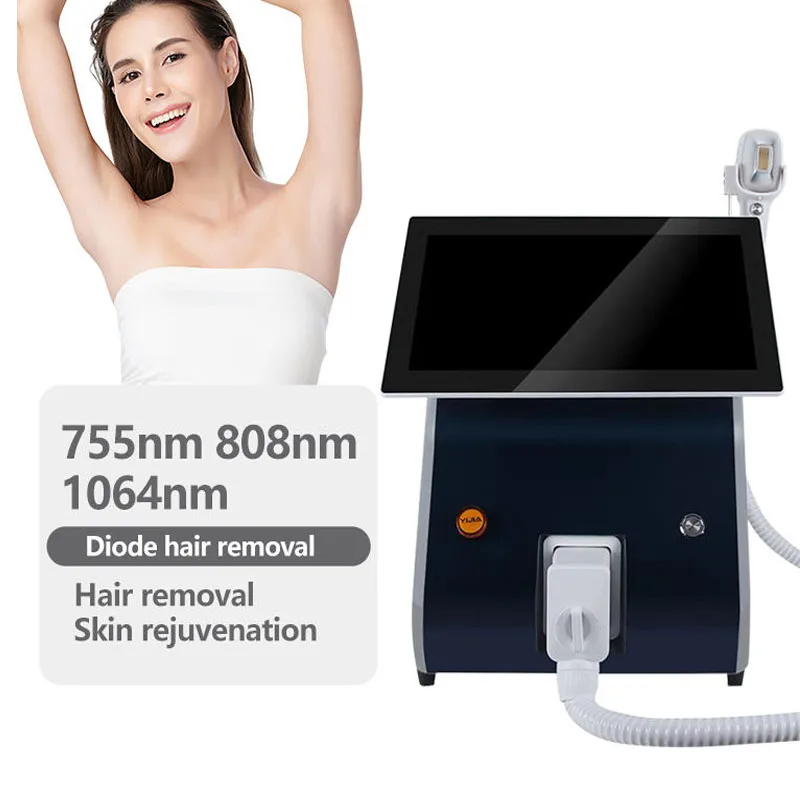 Portable 2000w Diode 808nm 755nm 1064nm Fast Cooling Hair Removal Single Handle Diode Laser 808nm