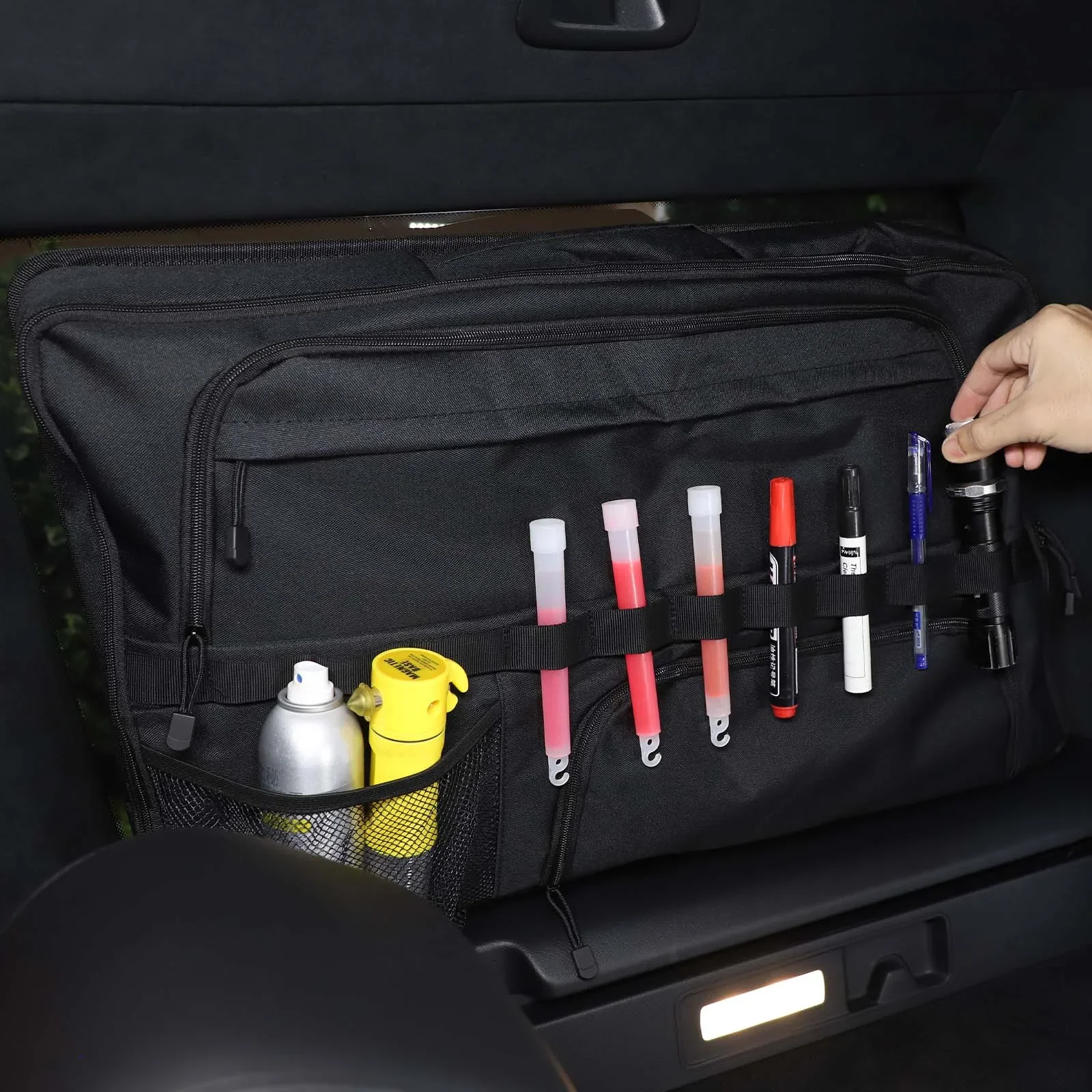 

For Mercedes-Benz G-Class W463 W464 2019-2024 Oxford cloth black car trunk side window bag tool kit car interior accessories