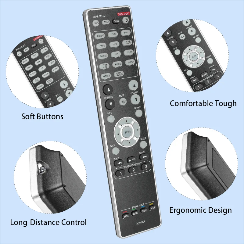 RC017SR Remote Control For Marantz AV Home Theater Receiver SR6007 NR1603 SR5007 Replacement Controller