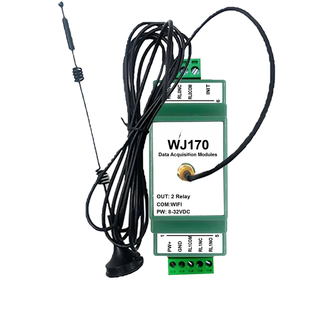 2 relai lakukan Output Modbus TCP dan MQTTWiFi modul Server UDP