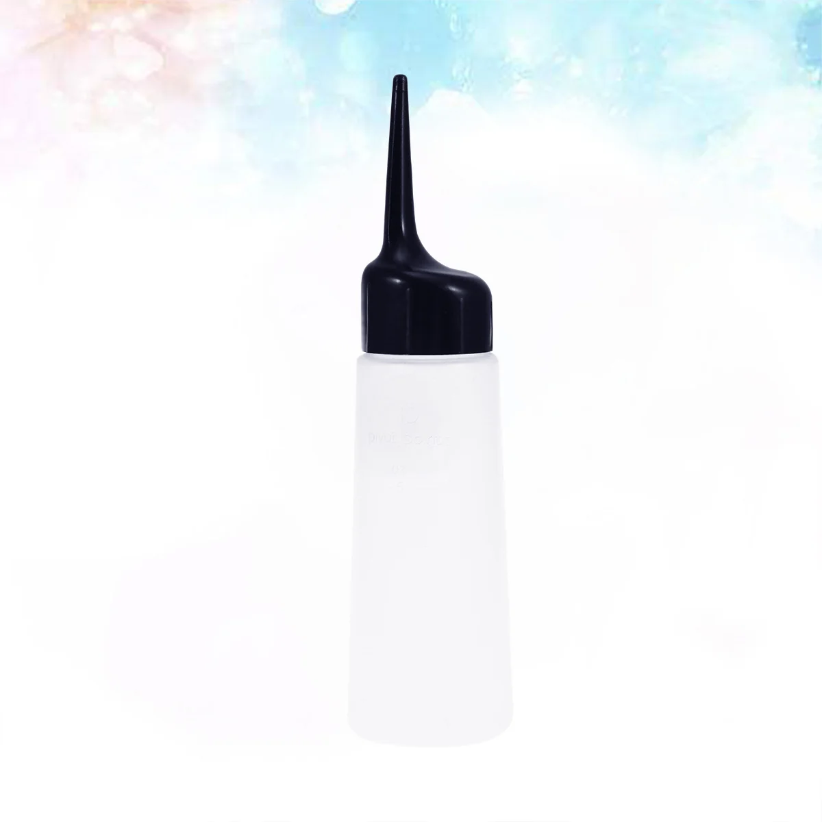 

2pcs Large Capacity Dry Cleaning Pot For Hair Salon White Plastic Hair Dye Container Slant Tip Refillable Spray Shampoo Bottle