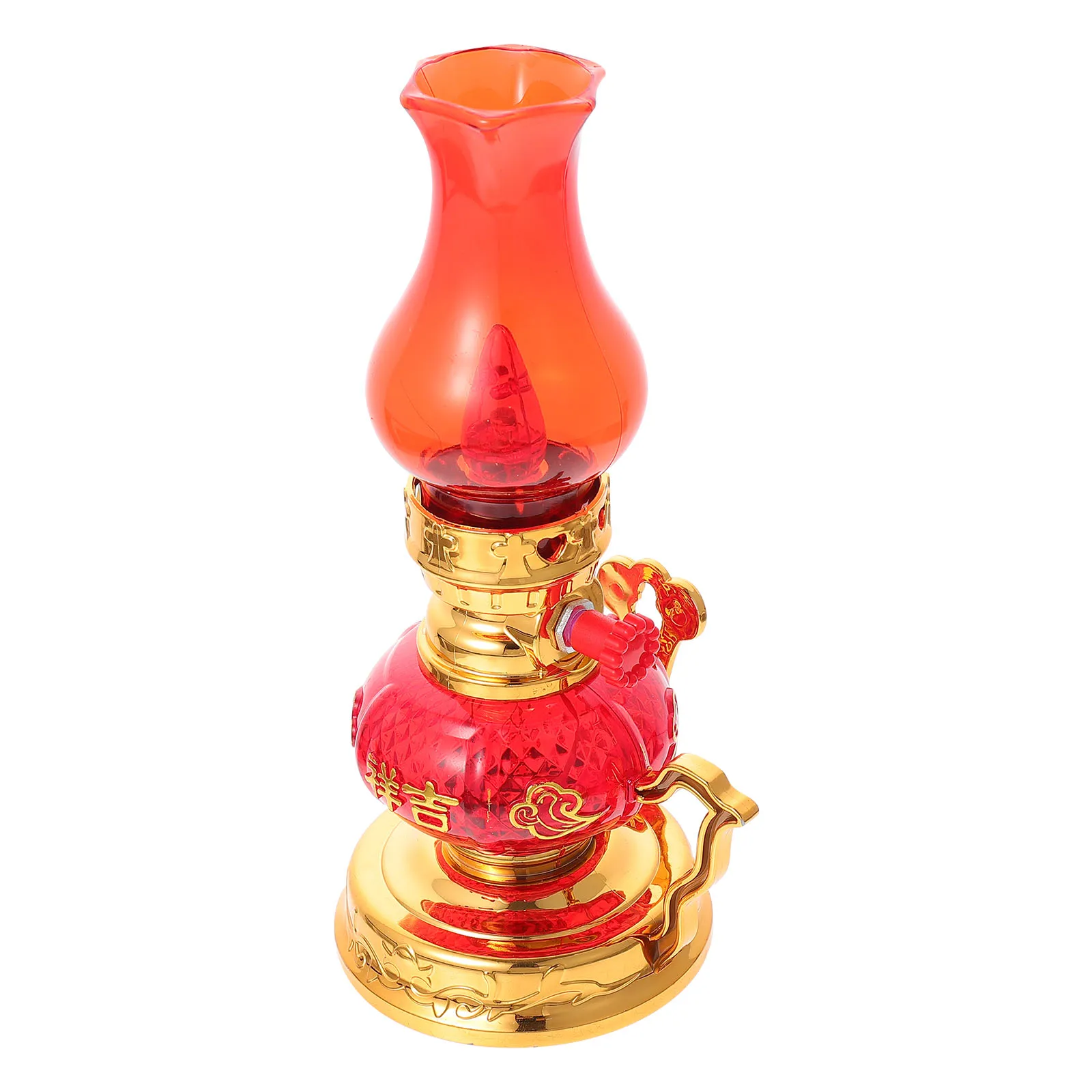 

Electronic C Light Flickering Vintage Lamp Decorative Religious Home Use Lighting Plastic Practical Long Lasting