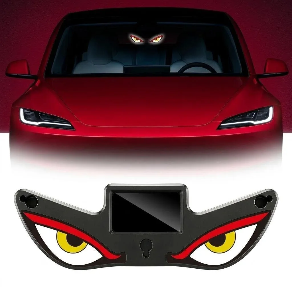 

Car Dynamic Devil Eye Solar Powerd Windshield Decoration Lamp Wireless Demon LED Eyes Window Interior Ambient Car Lighting