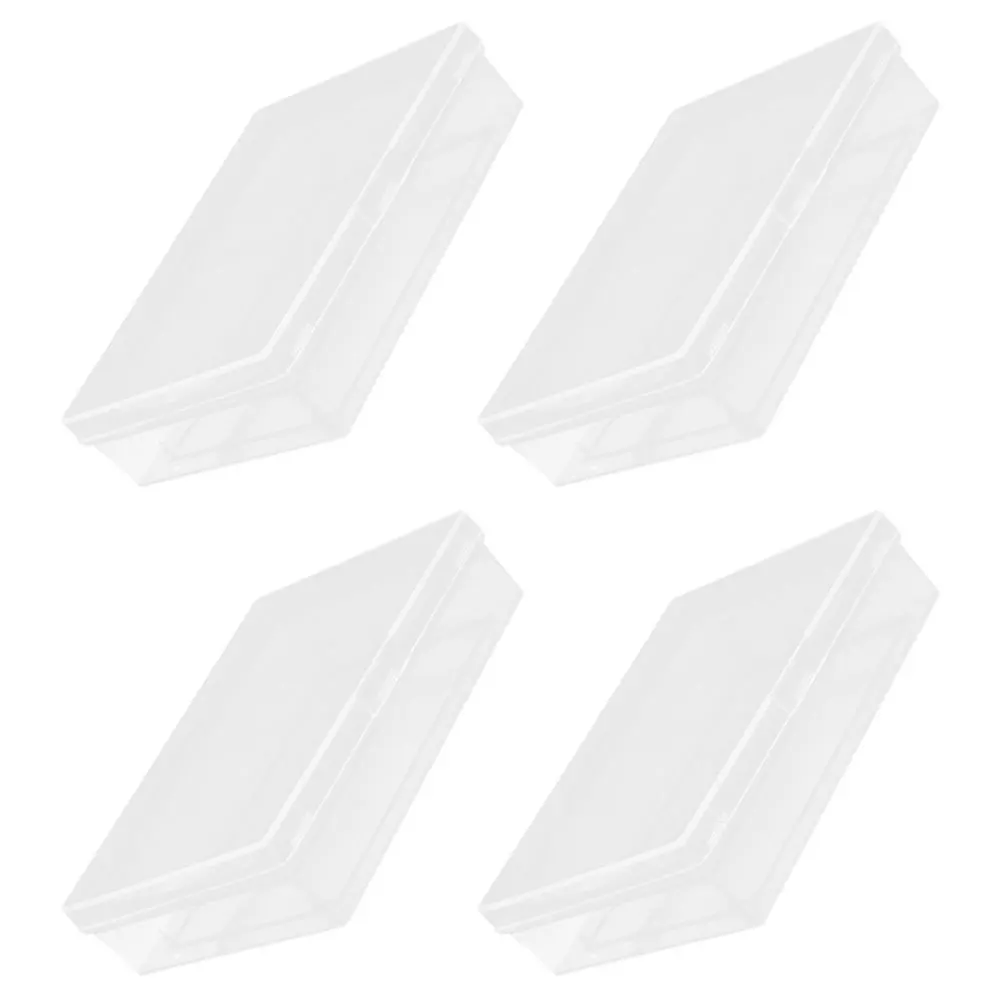 

4Pcs Transparent Playing Card Boxes Compact Storage Case for Bank Cards Holder Playing Card Holder