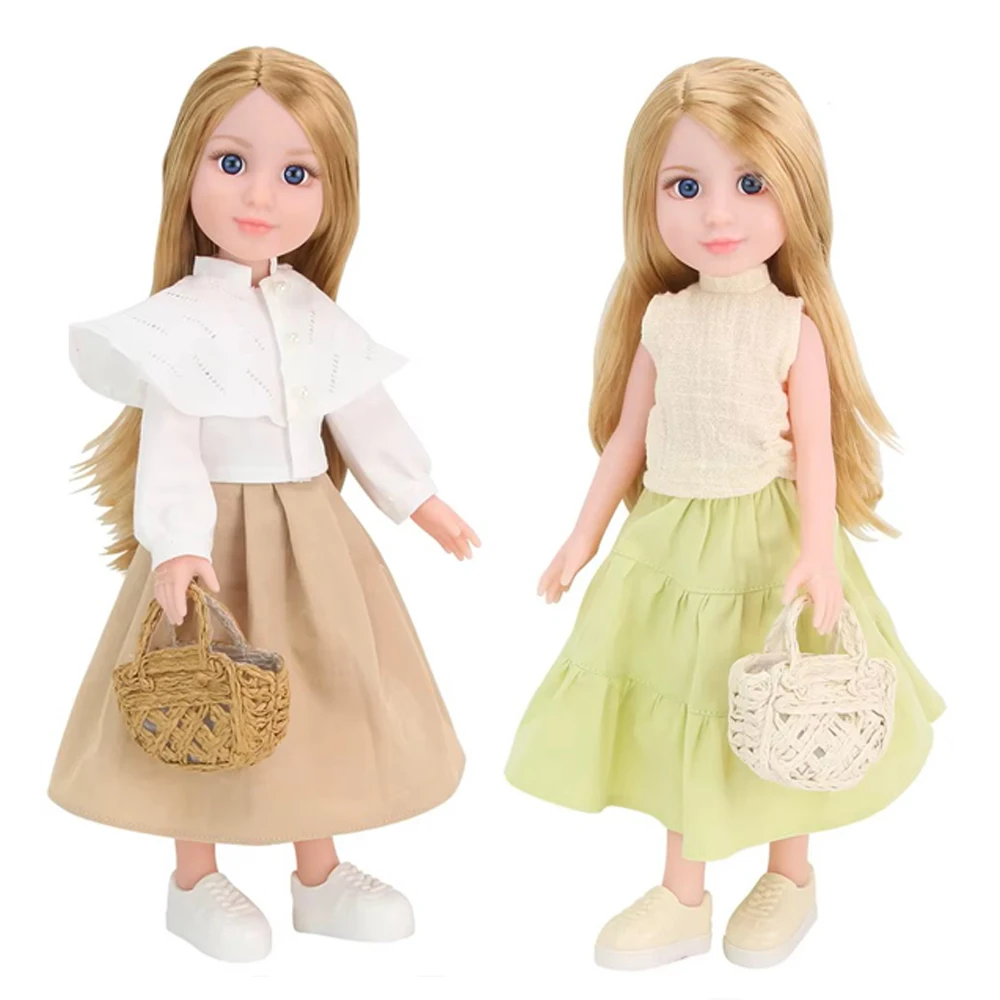 

14 Inch Doll Toys for Kids,Realistic Moveable Figures Doll with Opp Bags,Birthday Gifts for Girls