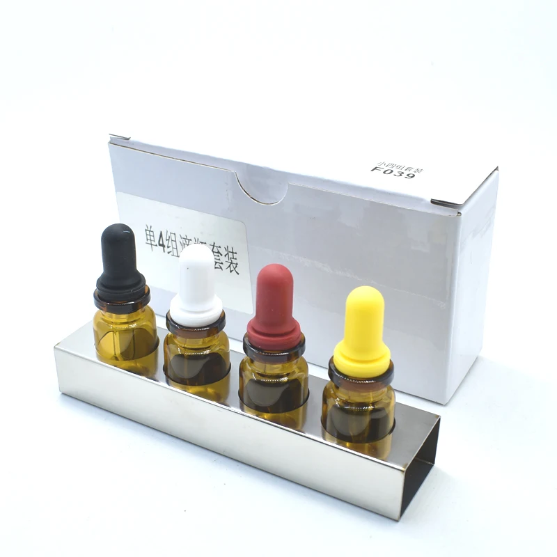 4Pcs Dental Dropper Bottle Liquid Dispenser Bottle Glass Dropper Bottler Medicine Management Dental Tool